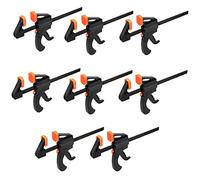 PINGEUI 8 Pack 4 Inch Quick Grip Clamps - Ratchet Bar and Quick-Release Tools for Professional Woodworking, Manual Work, DIY Handmade Craft Projects