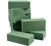 PINGEUI 8 PCS Green Floral Foam Bricks, Dry Florist Foam Block, DIY Flower Arrangements Foam for Florist Artificial Flower Arrangement Supplies, Wedding Bouquet, Centrepieces, 22.5x11x7cm