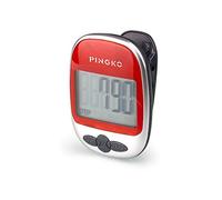 PINGKO Best Pedometer for Walking Accurately Track Steps Multi-Function Portable Sport Pedometers Step/Distance/Calories/Counter - Red