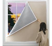 pingping1991 Thermal Protective Window Curtain Winter Window Cold Blocker Keep Warm Cold Protection Windows Curtain Tarpaulin Windproof Weatherproofing Window Insulation Kits (180x120cm)