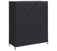 Pingpong Plain Black Fabric Table Cover, 165 x 70 x 185 cm, Weatherproof Protective Cover and Tarpaulin for Garden, Patio, Outdoor, Windproof and Tear-Resistant for Table Tennis and Seating Groups