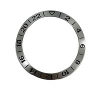 PINGSHI Boutique UK 38mm Aluminum Watch Bezel GMT2-22 Font, Outer 30.5mm Inner for 40mm Case Accessories Traveler Watches(16)