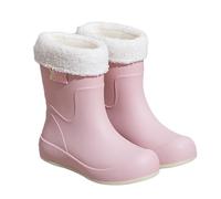 PINGSHI Boutique UK High-Top Waterproof Rain Boots with Removable Fleece Liner, 3-Way Wear Non-Slip Kitchen Outdoor Winter Boots(Pink 1,EU 37)