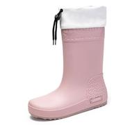 PINGSHI Boutique UK Outdoor Garden Rubber Boots High-Top Waterproof Rain Boots with Drawstring, Non-Slip Kitchen Work Shoes(EU 38)