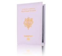 PINGSHI Boutique UK Passport Cover EU France Passport Holder PU Passport Cover Bank Card Bag Travel Document Leather Passport Wallet Passport Sleeve