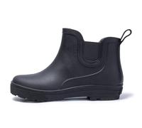 PINGSHI Boutique UK Women's Short Rain Boots Waterproof Slip-On Wading Shoes, Non-Slip Kitchen Work Boots Outdoor Overshoes(Nero,EU 38)