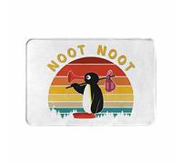 Pingu Pinga Penguin Tv with Non-Slip Backing Flannel Doormat Retro Noot Bath Bedroom Mat Carpet 36x24 Inch
