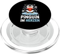 PINGUIN IM HERZEN Cute Penguin Lover Winter PopSockets PopGrip for MagSafe