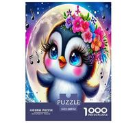 Pinguin Puzzle 1000-teilige Schwer Puzzle Spielzeug Pädagogisches Spiel Impossible Herausforderung Spielzeug Für Erwachsene Und Kinder Ab 14 Jahren 52x38cm/1000pcs