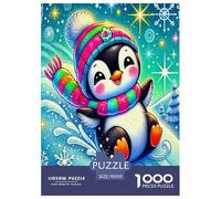 Pinguin Puzzles 1000 Teile Schwer Puzzle Spielzeug Pädagogisches Spiel Impossible Herausforderungsspielzeug Für Erwachsene Kinder 70x50cm/1000pcs
