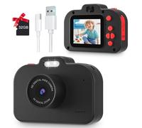 Pinguma Kids Camera for Boys Girls, 40MP 1080P Video, Type C, 32GB SD Card, Ages 3-10