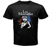 pingXU1973 Les Miserables Broadway Men's Black T-ShirtBlack (Large)