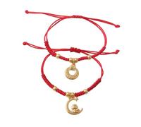 Pingyongchang 2025 Chinese New Year Snake Red String Bracelets Chinese Zodiac Feng Shui Lucky Amulet Animal Snake Charm Bracelet New Year Jewelry Gifts for Women Men, S, Zinc, no gemstone
