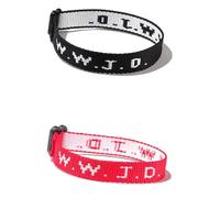 Pingyongchang 2Pcs WWJD Matching Bracelet What Would Jesus Do Letter Hnadmade Braided Bracelets Inspirational Religious Christian Jewelry Friendship Couples Gift for Women Men, 23 Cm, Metal, alloy