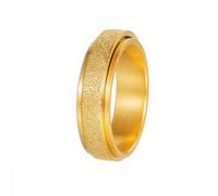 Pingyongchang Anxiety Rings Titanium Steel Spinner Fidget Band Ring for Women Inspirational Relieving Anxiety Wedding Promise Lucky Statement Jewelry Comfort Fit Size 6 to 10, 8 UK, Metal, No Gemstone