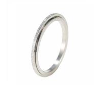 Pingyongchang Anxiety Rings Titanium Steel Spinner Fidget Band Ring for Women Inspirational Relieving Anxiety Wedding Promise Lucky Statement Jewelry Comfort Fit Size 6 to 10, 6 UK, Metal, No Gemstone