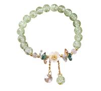 Pingyongchang Bohemian 8mm Gemstone Beads Stretch Bracelet for Women Girls Handmade Camellia Gemstone Semi Precious Stone Reiki Healing Crystal Bracelet Holiday Stress Relief Anxiety Yoga Jewelry, 3