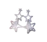 Pingyongchang Christmas Big Star Multilayer Glitter Acrylic Dangle Earrings Cute Santa Claus Christmas Tree Snowflake Reindeer Snowman Earrings for Women Xmas Party Jerwerly Gift, Metal Acrylic, No