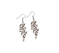 Pingyongchang Cute Funny Sport Ball Lightning Shape Acrylic Dangle Drop Earring for Women Baseball Football Basketball Soccer Volleyball Softball Lightweight Game Day Earrings, Metal Acrylic, No