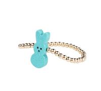 Pingyongchang Easter Bunny Beaded Bracelets Colorful Sparkly Acrylic Rabbit Bracelets Funny Easter Holiday Party Gifts for Women, S, Acrylic, no gemstone