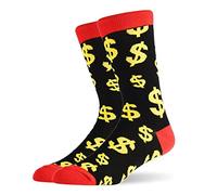 Pingyongchang Hamburger Hot Dog Milkshake Chip Socks for Men Funny Novelty Socks Birthday Party Gift Cute Food Sock, Dollar, One Size