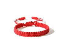 Pingyongchang Handmade Rope String Hand-Knitted Bracelet for Women Adjustable Knitted String Rope Braided Bracelet Tibetan Buddhist Woven Lucky Cotton Bracelet for Men Gifts Jewelry, 16-28cm (6.2in