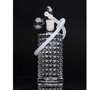 PINGZHI Glass Pipe Glass Oil Pipe Water Bong Oil Burner Pipes Thick Clear Pipe Small Bubbler Bong Mini Oil Dab Rigs For Smoking Bongs (Size: 1)