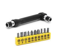 PINH-lang Screwdriver Sets 10 in 1 Hex Socket Screwdriver L Shape Angle Head Double Wrench Screwdriver Torx Flat Bit