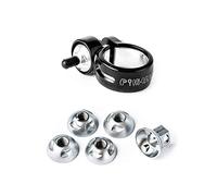 Pinhead 128 Seat clamp & Solid Axle Bicycle Lock Set, Black, M9 & M10, Set of 10 Pieces
