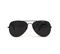 Pinhole Glasses - Basalto - Bates Method - Pinhole Holes Calibrated for Distance Position and Pyramidal Shape - Myopia Presbyopia Hyperopia or Astigmatism - Ocular Gymnastics for Improving Vision