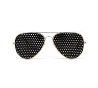 Pinhole Glasses - Bauxite - Bates Method - Pinhole Holes, Calibrated for Distance Position and Pyramidal Shape Myopia, Presbyopia, Hyperopia or Astigmatism - Ocular Gymnastics for Improving Vision