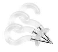 Pinhooks Push Pin Wall Hook - Klear Kindness (Transparent) - 40-Count