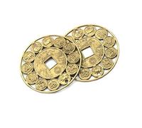 PiniceCore 10pcs Chinese Fortune Coins Feng Shui Coins Luck Amulet Prosperous Protection 4.5cm Zinc Alloy Auspicious Lucky Chinese Zodiac Feng Shui Coin for Good