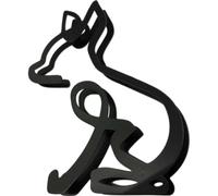 PiniceCore 1pc Wrought Iron Dog Ornaments Chihuahua Dog Metal Art Sculpture Figurines Home Desk Decoration