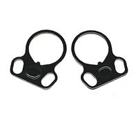 PiniceCore 2pcs Agus Swivels Sling Adapter Matte Black Hunting Connection Accessories Sling Mount Swivel