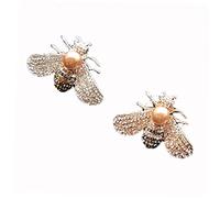 PiniceCore 2pcs Aromatherapy Diffuser Vent Clips, Shiny Bee Car Air Freshener, Bling Bee Rhinestone Auto Interior Decorations Accessory, 45*30mm