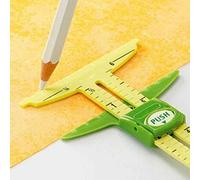 PiniceCore 5-in-1 Sliding Gauge Plastic Ruler: Sewing, Patchwork, Tailor, Home Use Accessories, Buttonhole Spacer, Seam Allowance, Hem Gauge, Circle Compass