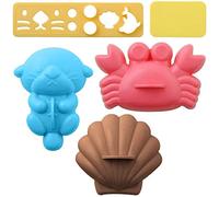 PiniceCore 5pcs /set Rice Ball Sea Pattern Sushi Mould Sandwich Cartoon Mold Kitchen Tools