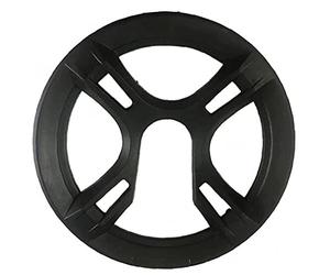 PiniceCore Chain Guard Ring, Chain Guard Washer for Mountain Bike 42t 44t Crankset Cover Plastic Black with Screws