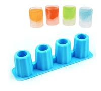 PiniceCore Ice Cube Shot Glass Mold 4-cups Rectangular Ice Cube Tray Jelly Trays Cakecup Decorative Mould