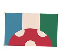 Pinicecore Kinoko Kingdom Flag Dream Smp Kinoko Kingdom Flags Outdoor Indoor Decoration Banner with Two Brass Grommets, 60 x 90cm, White