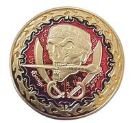 Pinicecore Pirate Coin Gold Plated Silver Plated Accessories Nostalgic Souvenir Russian Ancient Coin Collection Skull Coin Holder
