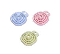 Pinicecore Silicone Collapsible Funnel Foldable Kitchen Funnel Diamond Painting Tools Funnel Convenient for Water Bottle Oil Liquid Powder Transfer Food Grade, Random Color
