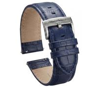 pininfarina Croc Leather Watch Strap 22mm - Genuine Italian Leather Watch Band for Men with Quick Release & Stainless Steel Buckle - Crocodile Pattern Watch Strap Replacement