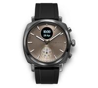 pininfarina Senso Sport Hybrid Smartwatch - Analogue Watch with FKM Strap, Digital Display, & Fitness Tracker for Steps, Calories, & Sleep - Compass & GPS Tracking - Mecure Grey