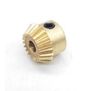 Pinion Gear 0.5M Straight Bevel Copper Gear,15T 20 Teeth 90 Degree Conical Meshing Pinion(15T 2MM bore)
