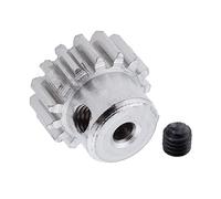Pinion Gear 1pcs 0.7 Module 15 Teeth Steel Spur Gear 2.2mm Shaft Motor Pinion Gear 0.7M 15T Spur Gears for 1/18 Electric Car Motor Gear bore Shaft(Sliver)