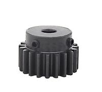 Pinion Gear 1pcs 1.5 Module 22T 24 Teeth Step Spur Gear 6mm 8mm 10mm 12mm 14mm Bore Blackening Spur Gear 1.5M 20T Pinion Gear Rack bore Shaft(10mm Bore,22 Teeth)