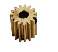 Pinion Motor,0.5 Module Brass Cylindrical Gear 10mm Thick Full Teeth Spur Gear 0.5M Straight Teeth Transmission Motor Pinion Straight(18T 3mm bore)