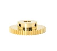 Pinion Motor,1pcs 0.5 Module 50 Teeth Cylindrical Gear 2mm to 12.7mm Bore Straight Teeth Motor Pinion 0.5M 50T Brass Spur Gear with Step Straight(5mm bore)
